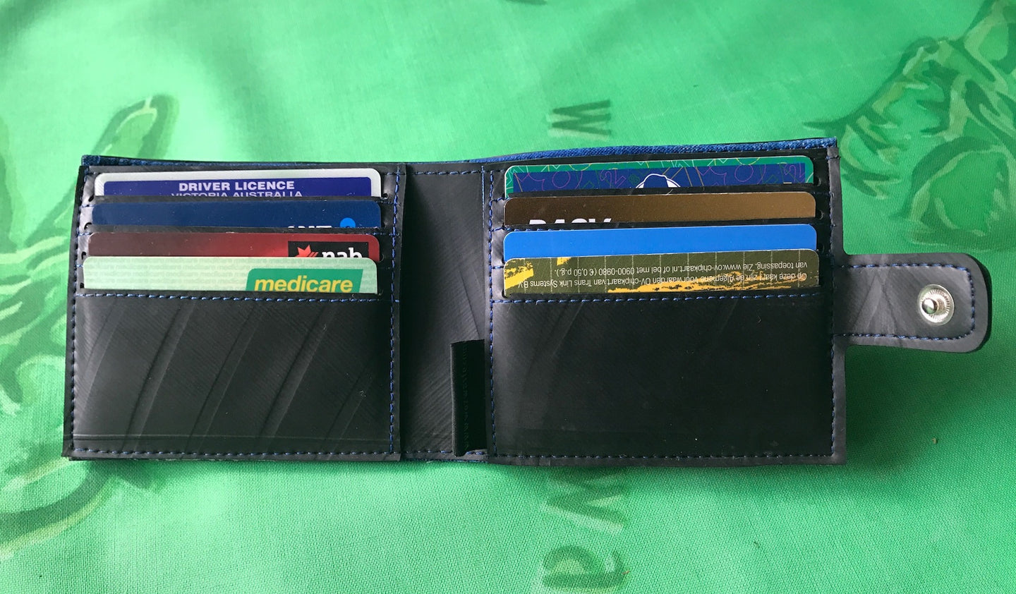 Inner Tube Classic Wallet - 8 cards with Clasp
