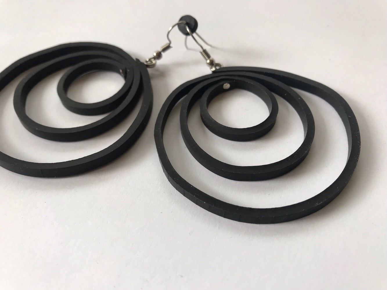 Inner Tube Circle Earrings
