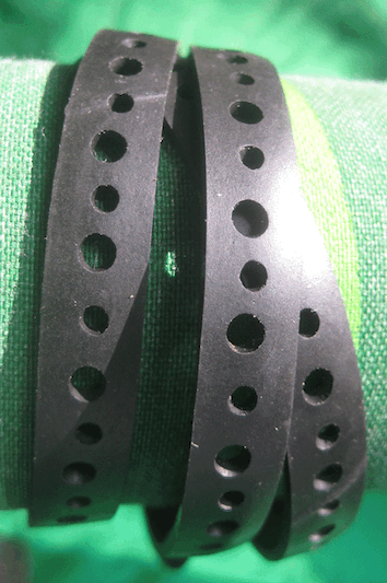 Inner Tube Wristband - wrap x3 - Dots